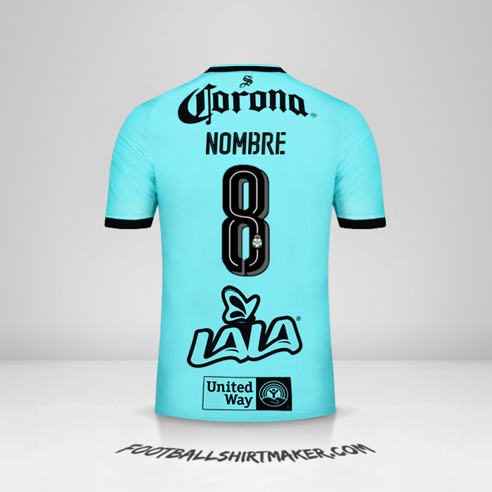 Jersey Santos Laguna 2017/18 Tercera -  nombre - 8