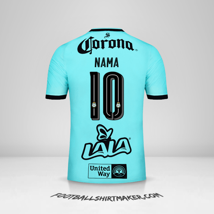 Jersey Santos Laguna 2017/18 Ketiga -  nama - 10