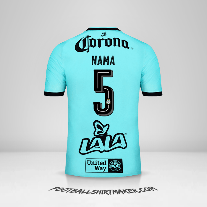 Jersey Santos Laguna 2017/18 Ketiga -  nama - 5