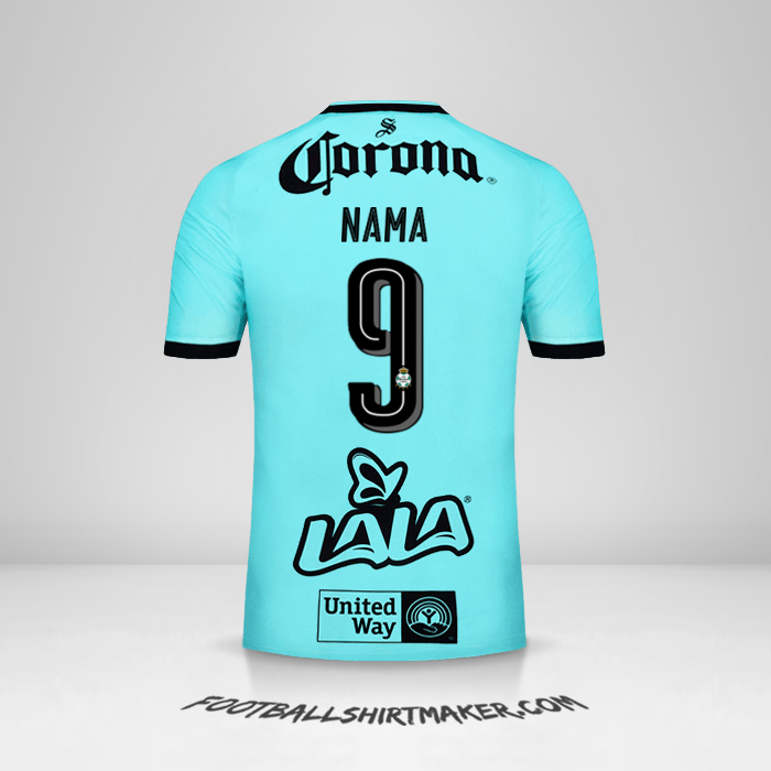 Jersey Santos Laguna 2017/18 Ketiga -  nama - 9