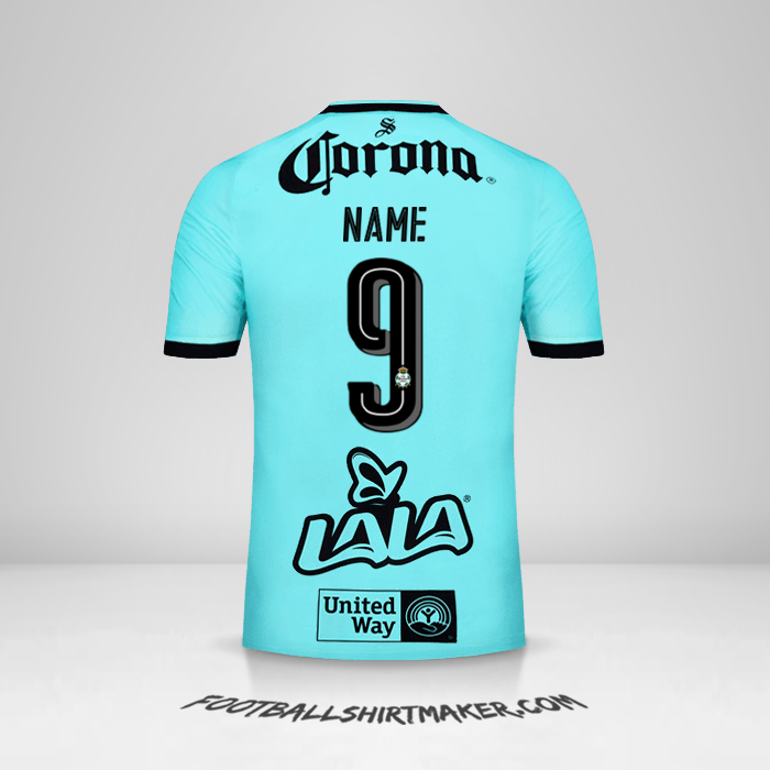 Shirt Santos Laguna 2017/18 Third -  name - 9