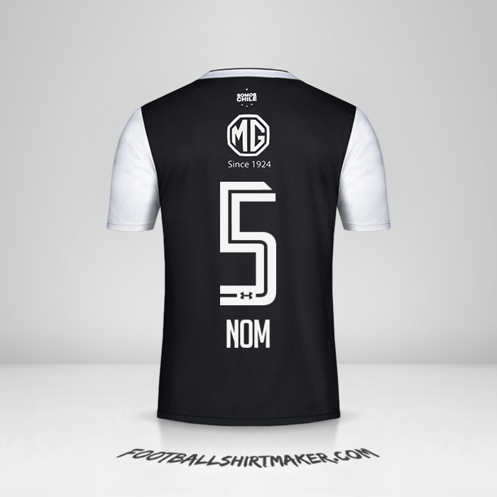 Maillot Colo Colo 2018 Extérieur -  nom - 5