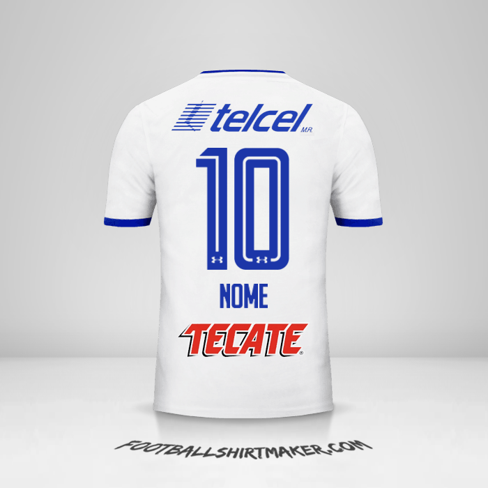 Camisa Cruz Azul 2017/18 Alternativa -  nome - 10
