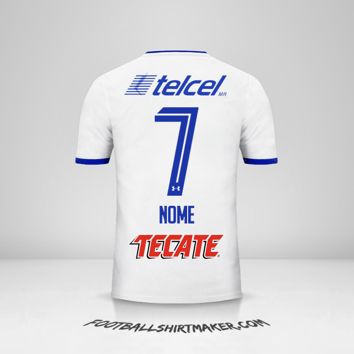 Camisola Cruz Azul 2017/18 Alternativa -  nome - 7