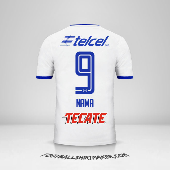 Jersey Cruz Azul 2017/18 Alternatif -  nama - 9