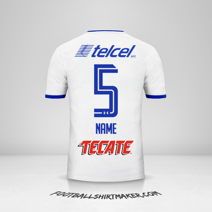 Jersey Cruz Azul 2017/18 Away -  name - 5