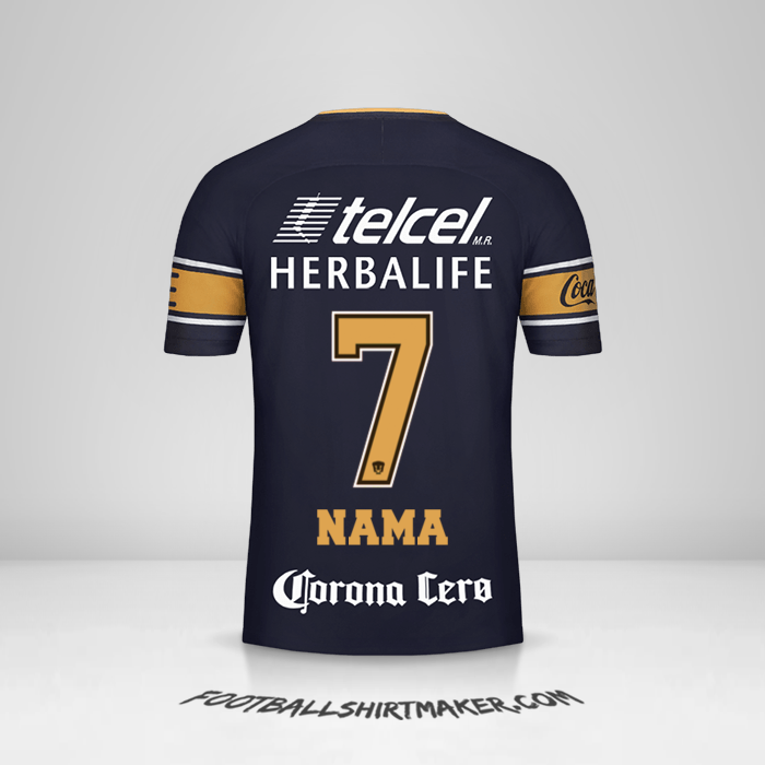 Jersey Pumas UNAM 2017/18 Alternatif -  nama - 7