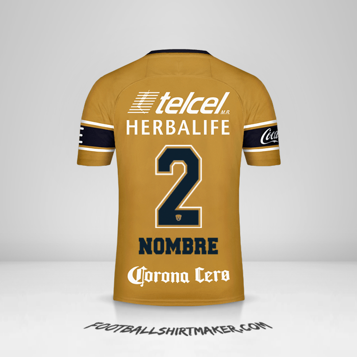 Camiseta Pumas UNAM 2017/18 Tercera -  nombre - 2