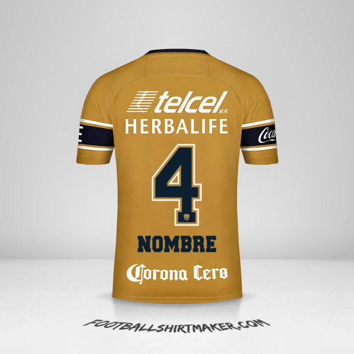 Camiseta Pumas UNAM 2017/18 Tercera -  nombre - 4