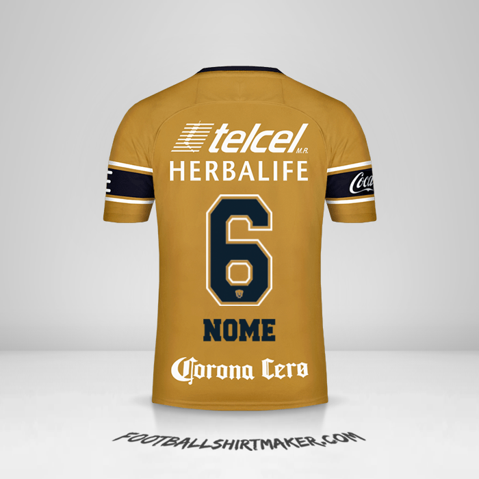 Camisa Pumas UNAM 2017/18 Terceira -  nome - 6