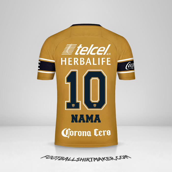 Jersey Pumas UNAM 2017/18 Ketiga -  nama - 10