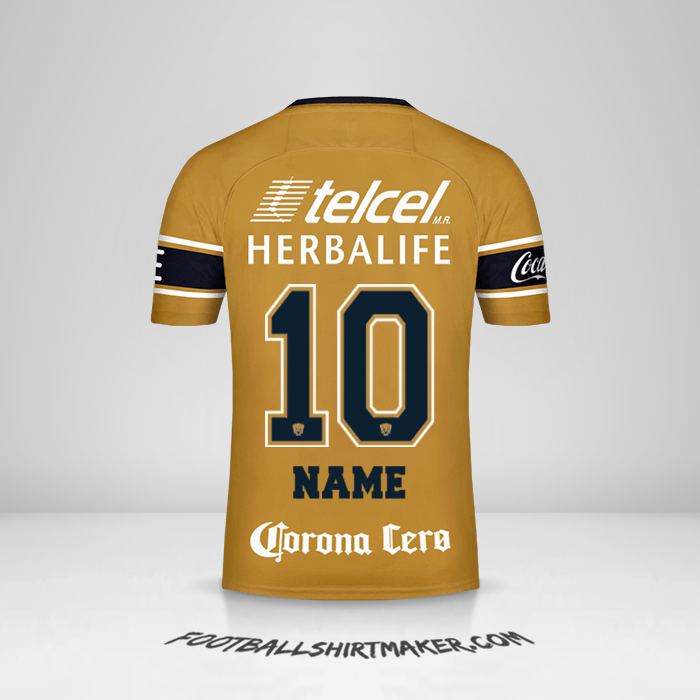 Trikot Pumas UNAM 2017/18 Dritte -  name - 10