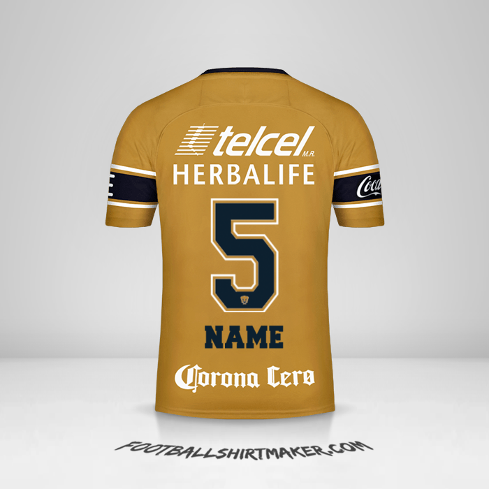 Shirt Pumas UNAM 2017/18 Third -  name - 5