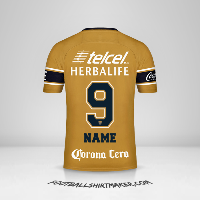Shirt Pumas UNAM 2017/18 Third -  name - 9