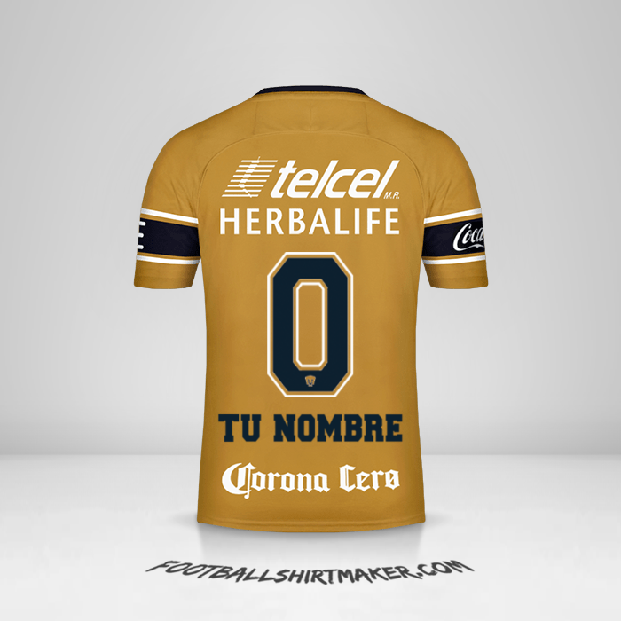 Jersey Pumas UNAM 2017/18 III -  tu nombre - 0