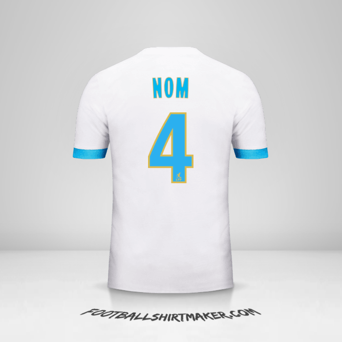 Maillot Olympique de Marseille 2017/18 -  nom - 4