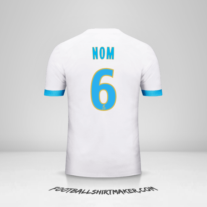 Maillot Olympique de Marseille 2017/18 -  nom - 6