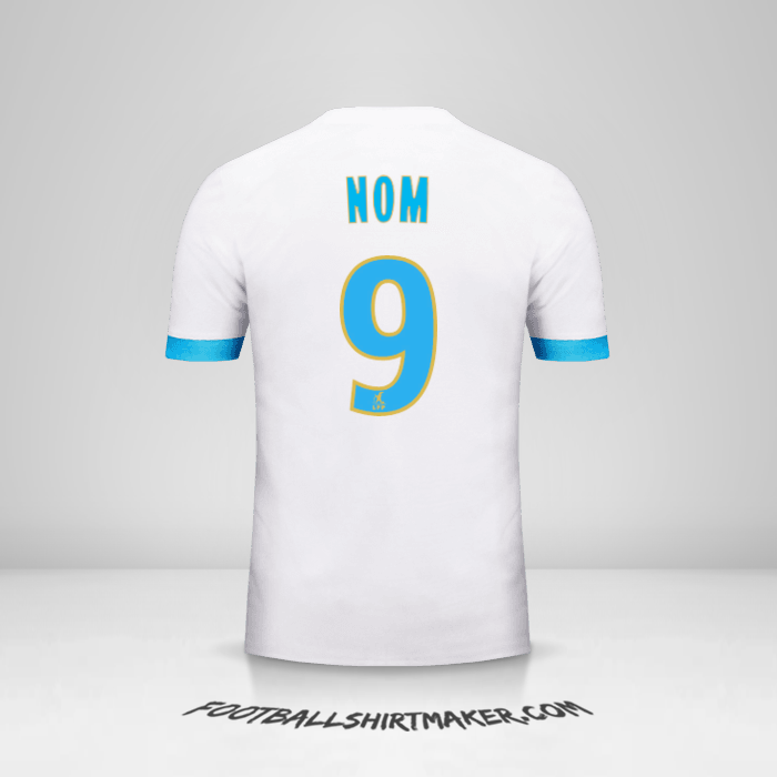 Maillot Olympique de Marseille 2017/18 -  nom - 9