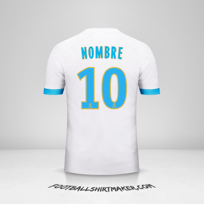 Jersey Olympique de Marseille 2017/18 -  nombre - 10