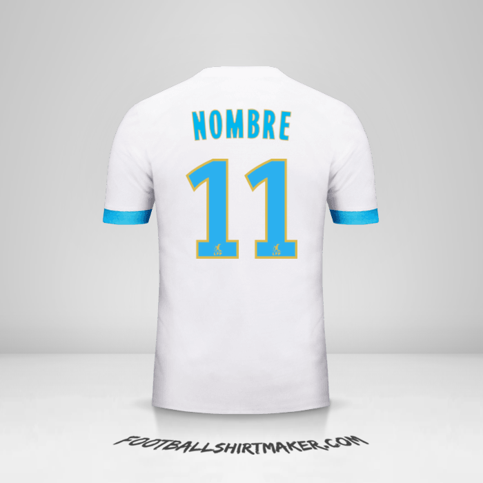 Jersey Olympique de Marseille 2017/18 -  nombre - 11
