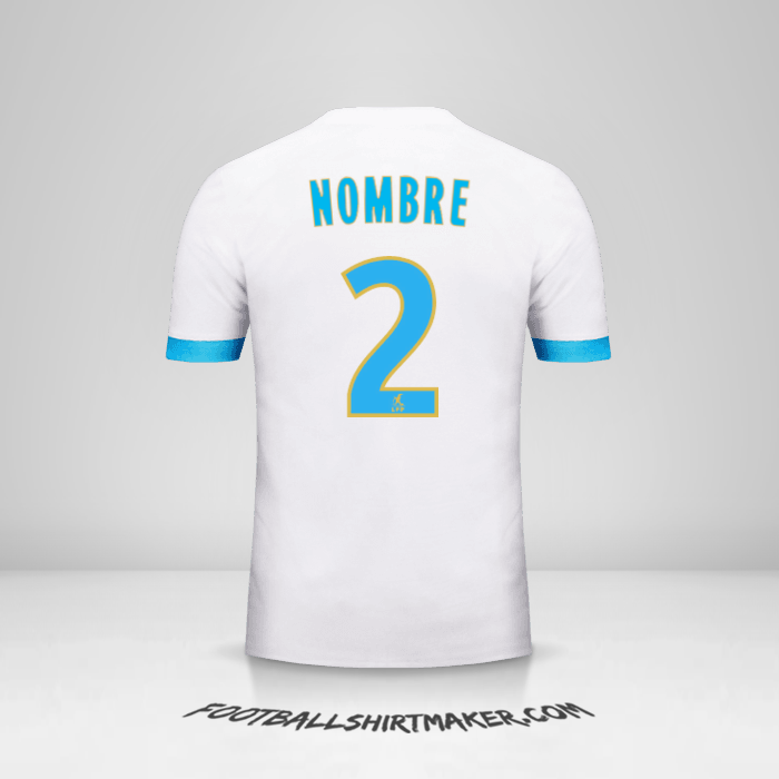 Camiseta Olympique de Marseille 2017/18 -  nombre - 2