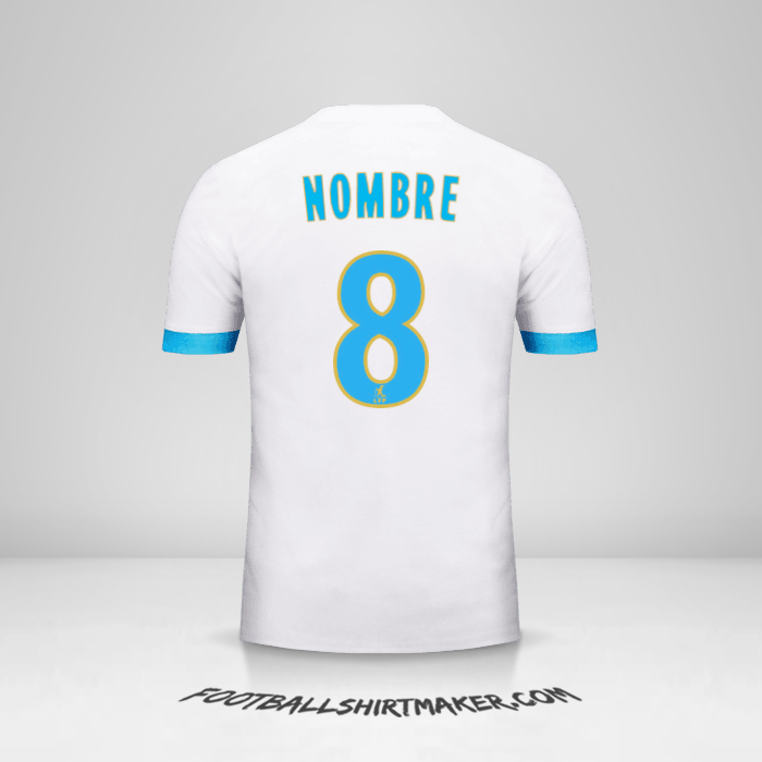 Jersey Olympique de Marseille 2017/18 -  nombre - 8