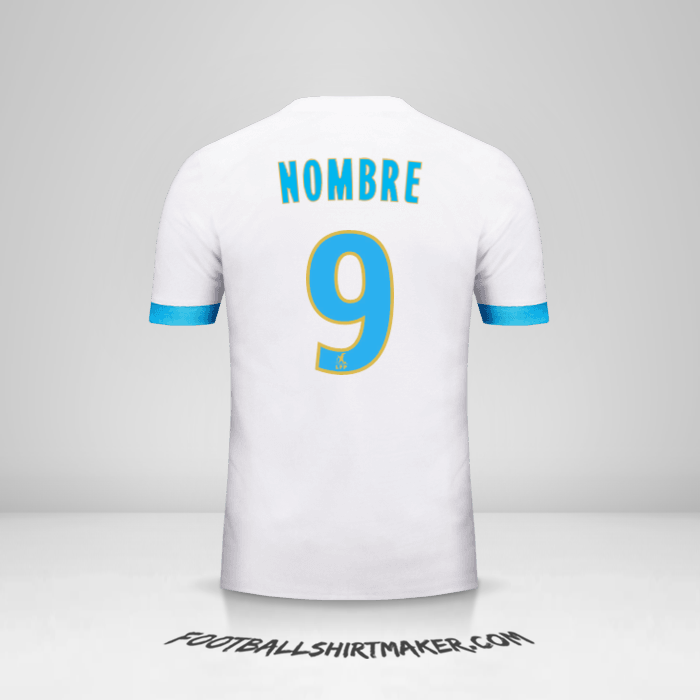 Camiseta Olympique de Marseille 2017/18 -  nombre - 9