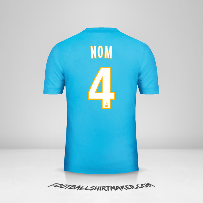 Maillot Olympique de Marseille 2017/18 Extérieur -  nom - 4