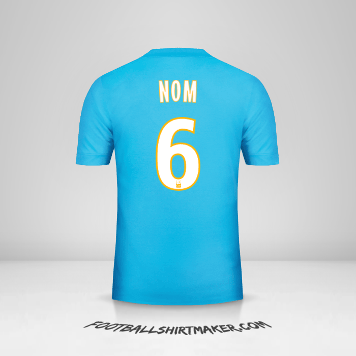 Maillot Olympique de Marseille 2017/18 Extérieur -  nom - 6