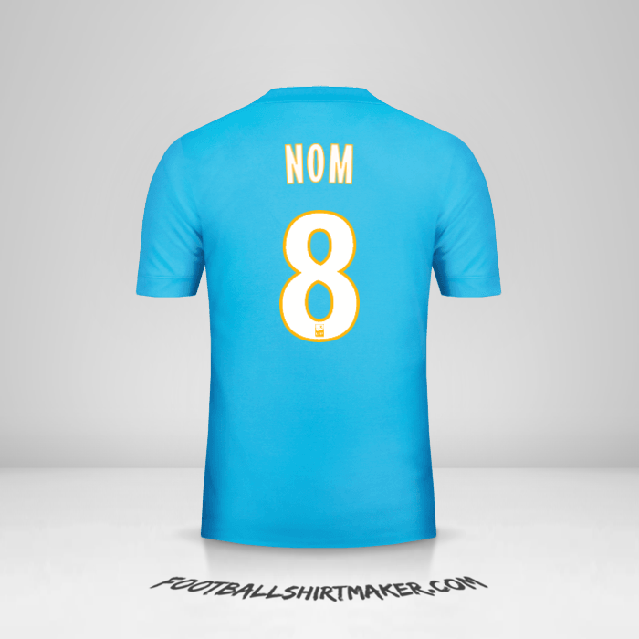 Maillot Olympique de Marseille 2017/18 Extérieur -  nom - 8