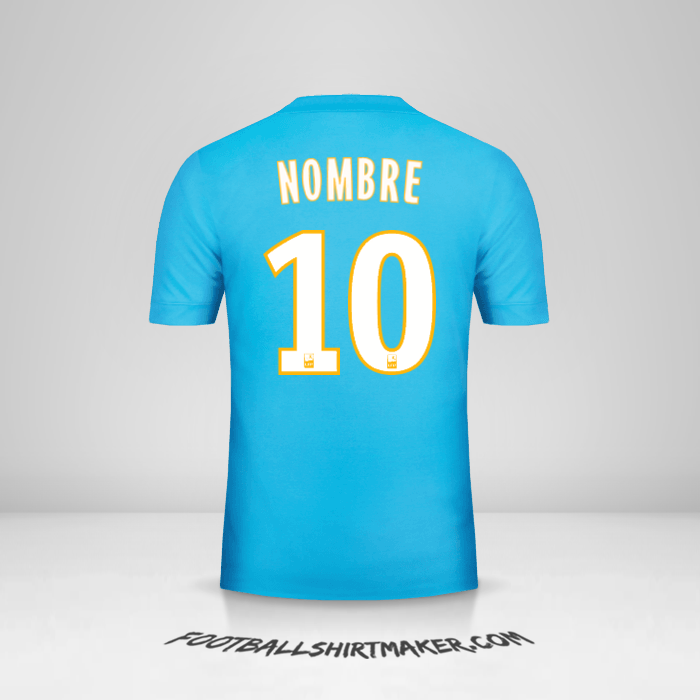 Camiseta Olympique de Marseille 2017/18 Visita -  nombre - 10