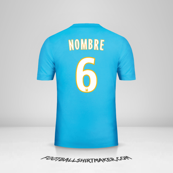 Camiseta Olympique de Marseille 2017/18 Visita -  nombre - 6