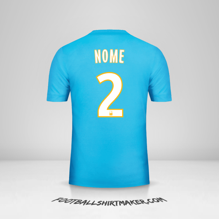 Camisa Olympique de Marseille 2017/18 Alternativa -  nome - 2