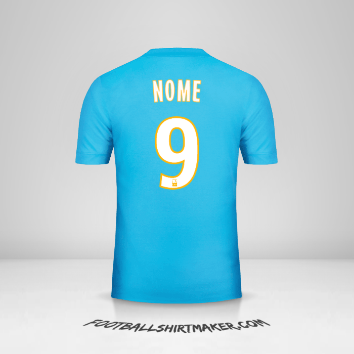 Camisola Olympique de Marseille 2017/18 Alternativa -  nome - 9