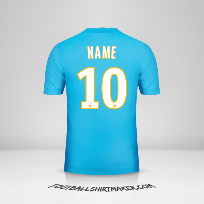 Jersey Olympique de Marseille 2017/18 Away -  name - 10