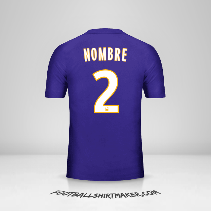 Jersey Olympique de Marseille 2017/18 Tercera -  nombre - 2