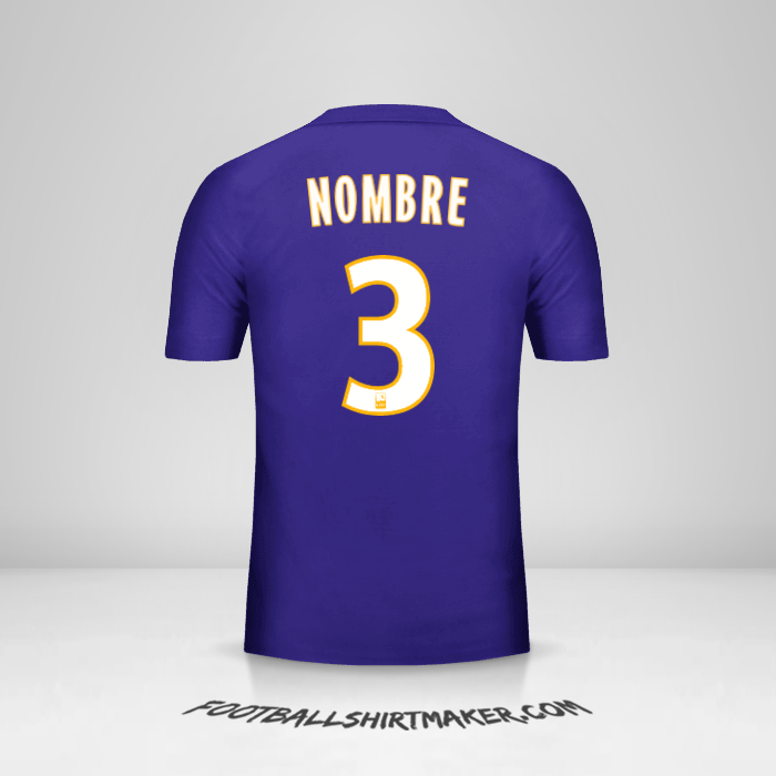 Jersey Olympique de Marseille 2017/18 Tercera -  nombre - 3