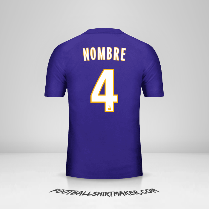 Camiseta Olympique de Marseille 2017/18 Tercera -  nombre - 4