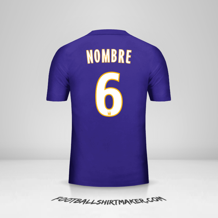 Jersey Olympique de Marseille 2017/18 Tercera -  nombre - 6