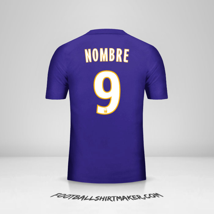 Camiseta Olympique de Marseille 2017/18 Tercera -  nombre - 9