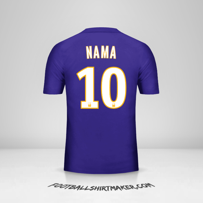 Jersey Olympique de Marseille 2017/18 Ketiga -  nama - 10