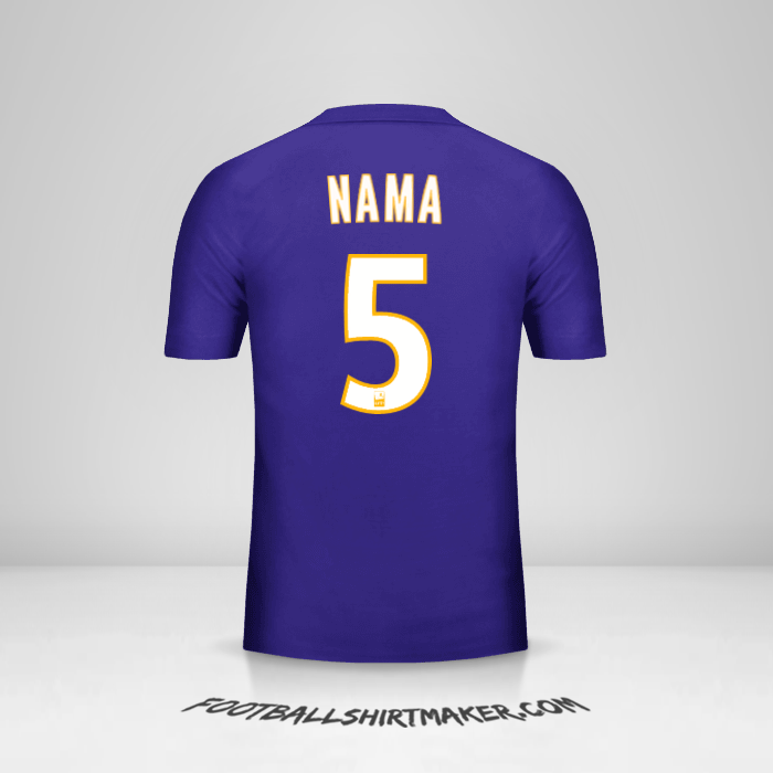 Jersey Olympique de Marseille 2017/18 Ketiga -  nama - 5