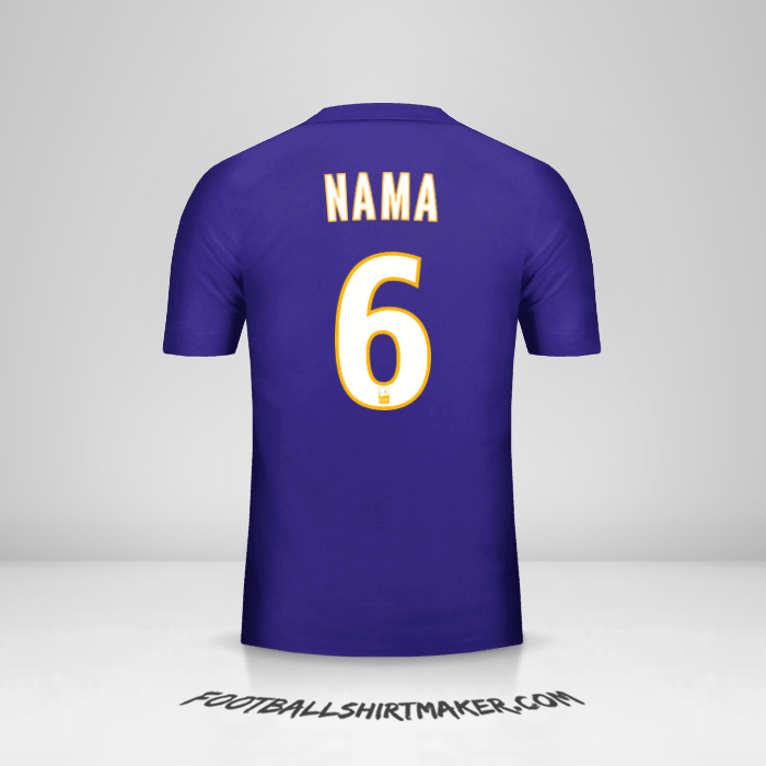 Jersey Olympique de Marseille 2017/18 Ketiga -  nama - 6