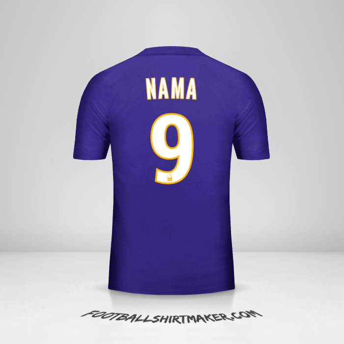 Jersey Olympique de Marseille 2017/18 Ketiga -  nama - 9