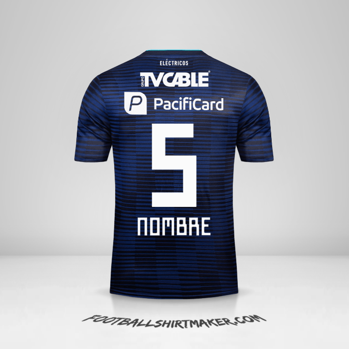 Camiseta Emelec 2018 Visita -  nombre - 5