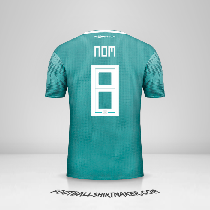 Maillot Allemagne 2018 Extérieur -  nom - 8