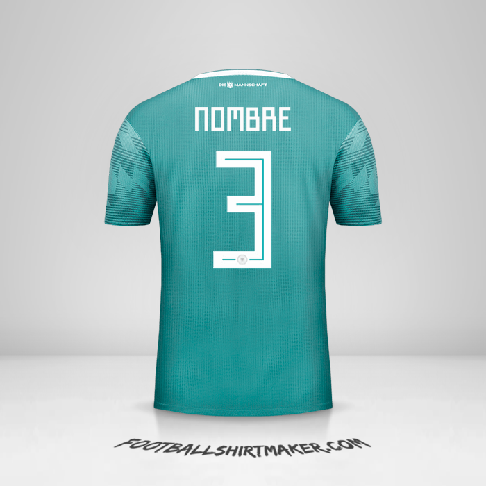 Jersey Alemania 2018 Visita -  nombre - 3