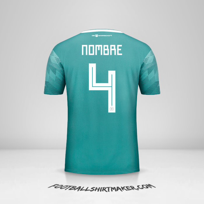 Jersey Alemania 2018 Visita -  nombre - 4