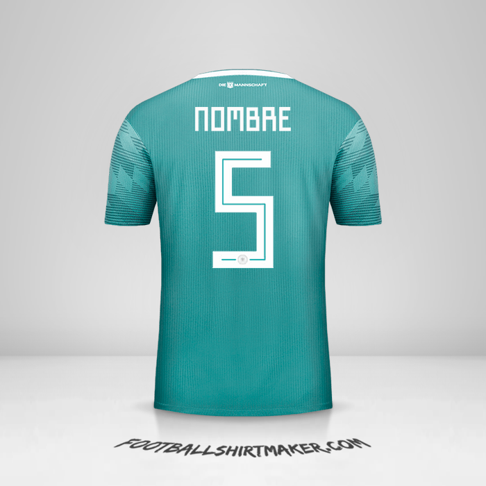 Jersey Alemania 2018 Visita -  nombre - 5