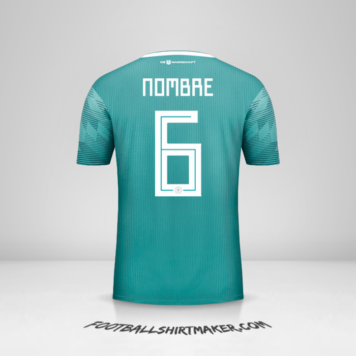 Jersey Alemania 2018 Visita -  nombre - 6